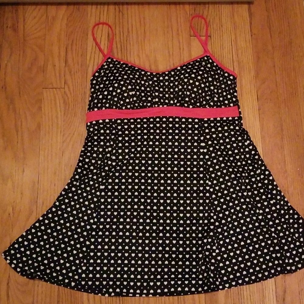 Retro style swimdress swimsuit empire waist 14